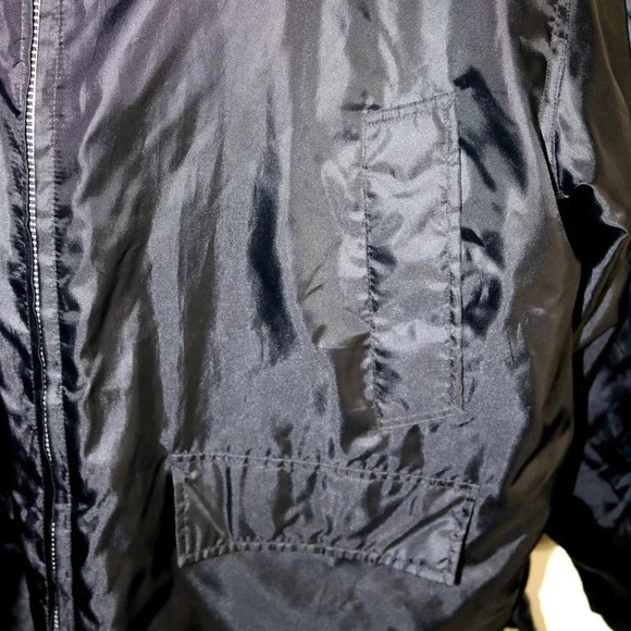 Black Men’s Parka 2xl. lined with hood Law Pro brand - Picture 6 of 6